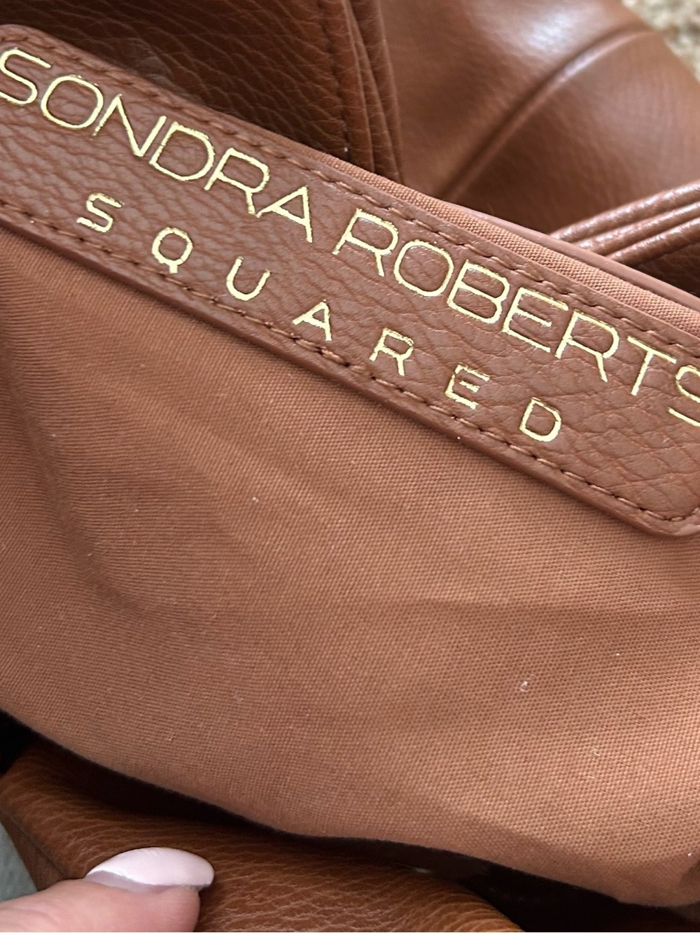 Sondra Roberts Brown Faux Leather Oversized Slouchy Hobo Shoulder Tote Bag - Picture 3 of 12